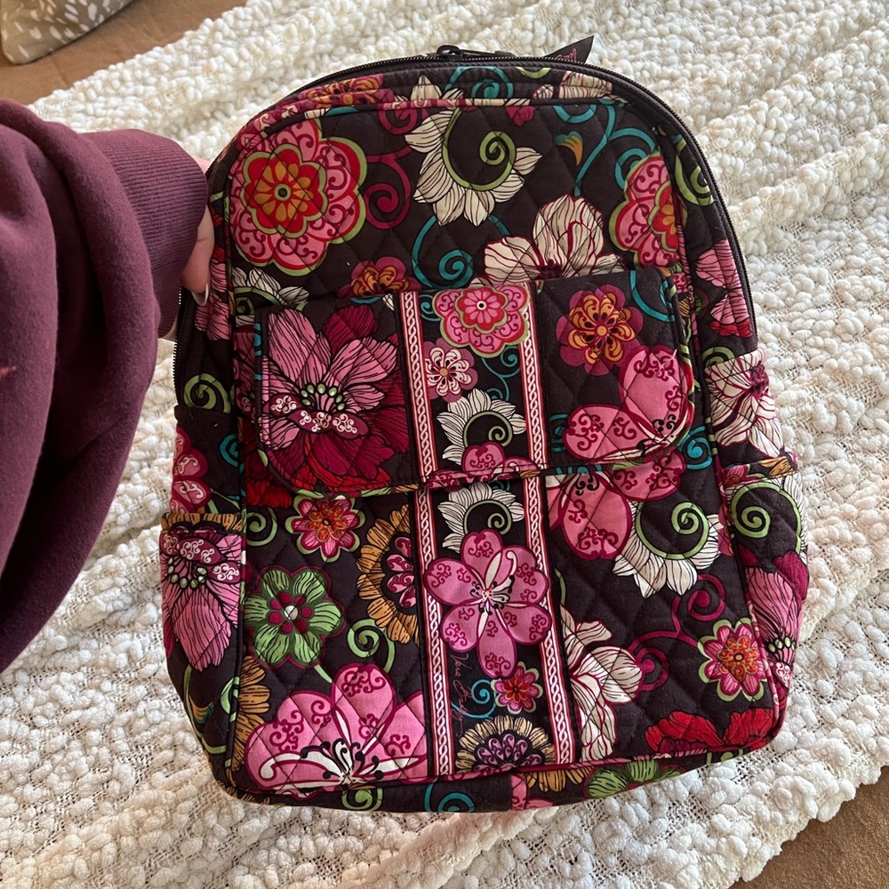Vera Bradley Quilted Floral Mini Backpack - Pink Multi